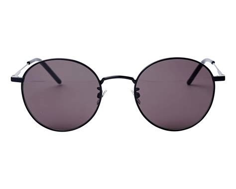 Saint Laurent SL250 001 Semi Matte Black SL250 Round .